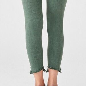 DL1961 Jade Florence Cropped Mid Rise Instasculpt Skinny Jeans Size 24